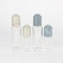 Glass essential oil bottle with PLA dropper colorful button dropper for glass serum bottle