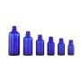 10ml 15ml 20ml 30ml 50ml 100ml cobalt blue essential oil glass bottles with plastic silver plating