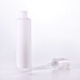 100ml Sloping Shoulder Opal White Glass Lotion Bottle with white plastic Pump