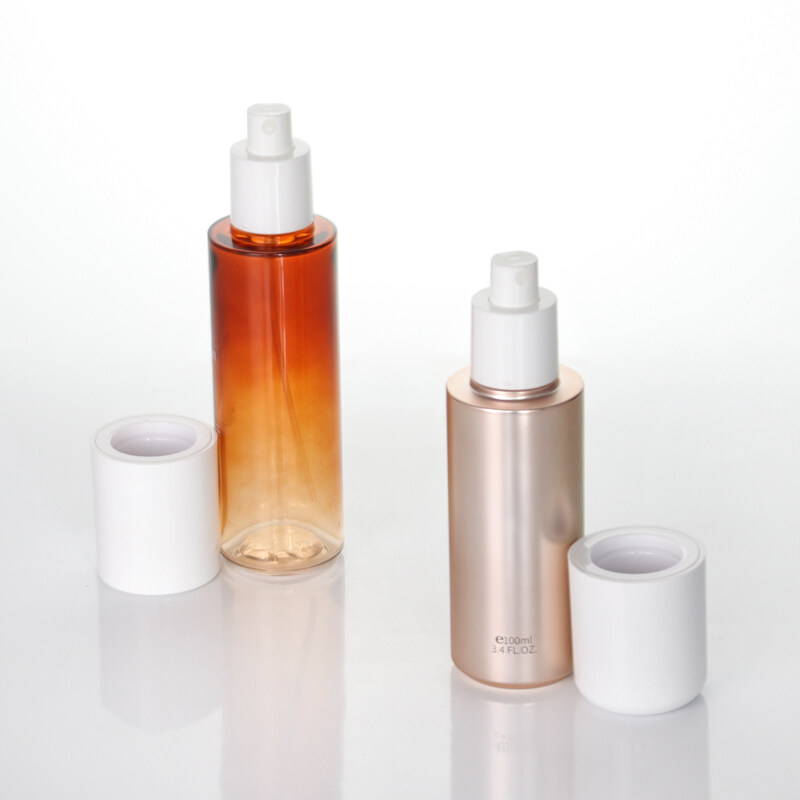 New Arrival 100ml 120ml  PETG plastic lotion bottles painted plastic bottles with sprayer pump cosmetic packaging