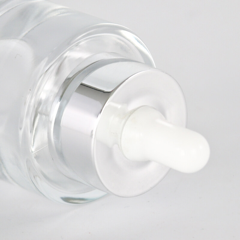 30ml Glass Bottles Wholesale Cosmetic Clear High End Thick Bottom for cosmetic glass bottle