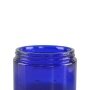 New arrival 10g 20g 60g 150g 300g cobalt blue glass jars with ABS silver plastic cap