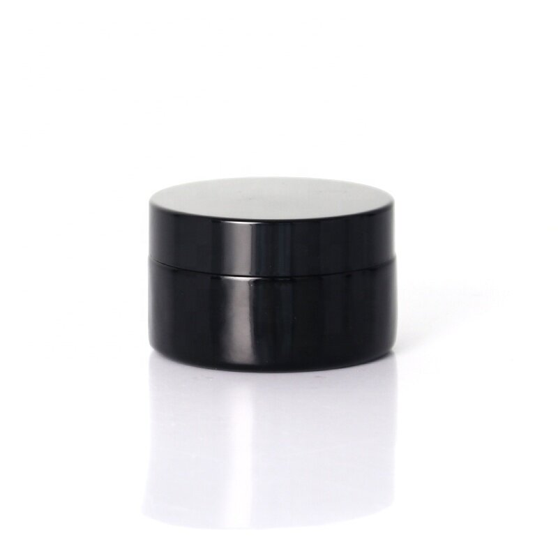 100g Black Violet Luxury Glass Cosmetic Jars for Cream