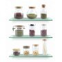hot sale glass storage jar with beech lid,glass storage jar with lid,glass storage jar wooden lid