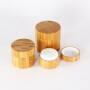 10g 30g 50g 100g new fashion real wooden bamboo full cover cosmetic bottle with plastic PP inner jar for cream container