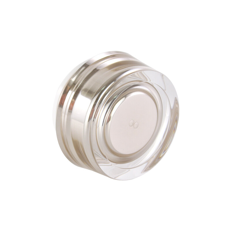 50ml Clear Round Cosmetic Container Plastic Plastic Jar with plastic Lid