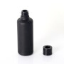 50ml reed defuser bottle with black aluminum lid matte black glass bottle for fragrance round shoulder glass cosmetic bottle