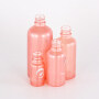 Glass Dropper Cylinder customized color empty 15ml 30ml 50ml 100ml pink color glass dropper bottle