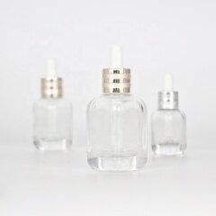 10/20/40ml square glass dropper bottle for essential oil and serum