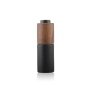 The latest luxury glass cosmetic packaging black glass wooden cap bottle and jar