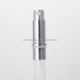 Black aluminum pen shape refillable perfume atomizer with black cover