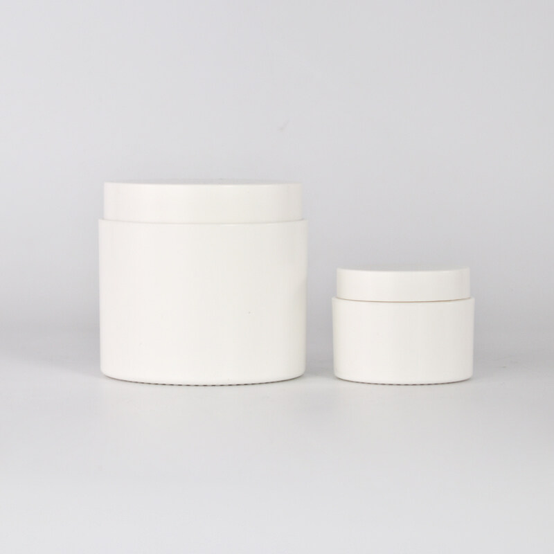 Wholesale 15g 20g  100g 250g plastic jars round shape plastic jars empty cosmetic containers and packages with white cap