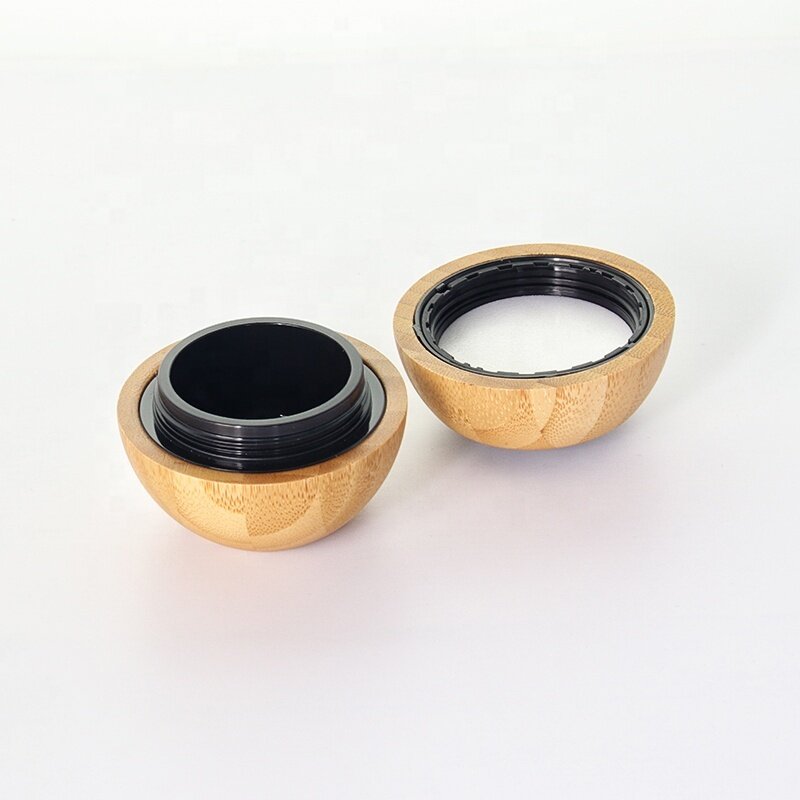 30ml fully bamboo covered jar for cream PP inner bamboo lid jar with natural color