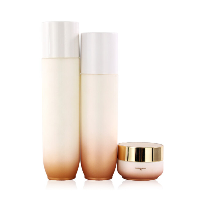 40ml 100ml 120ml luxury opal white glass bottles white glass bottle white glass cream jar for skincare packaging