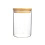 Superior Quality Glass Storage Jar with Wooden Lid and Tap for Fruit Glass Jar Glass Container Jars