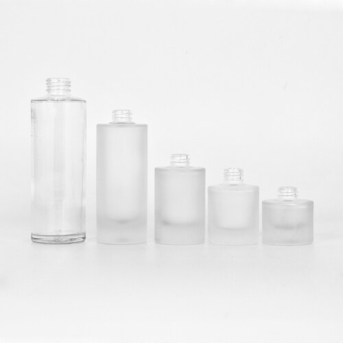 Thick bottom frosted glass cosmetic bottle glass lotion bottles for skin care gel serum lotion toner