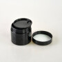 50g/80g/100g/150g/200g black PET plastic cream jar for face cream packaging