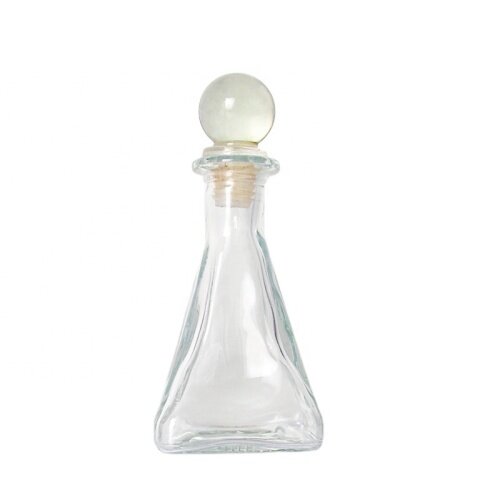 60mL Pyramid Shape Luxury Mini Empty Reed Diffuser with Ball Stopper