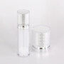50g hot selling round shape luxury diamond shinny acrylic cream jar for cosmetic packaging