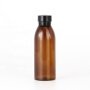 Amber PET plastic cosmetic bottle and jar container