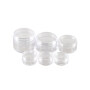 2g 3g 5g 10g 20g 30g Clear PS Material Plastic Skincare Cream Jar Round Shape Cosmetic Jar with Plastic Cap