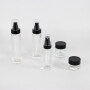 Cosmetic packaging 50ml 100ml 120ml transparent glass full set glass bottle