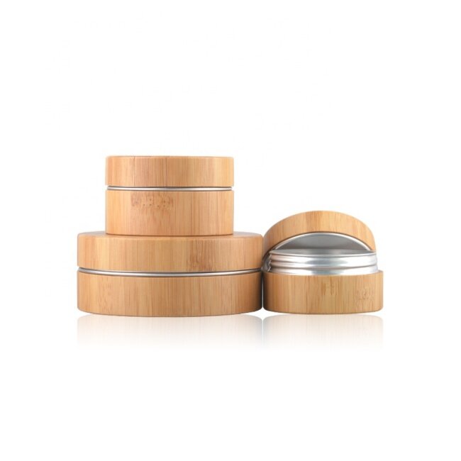 Hot sell wooden cosmetic cream jar for skincare  very eco-friendly