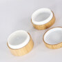 wooden cream jar Eco friendly cosmetic containers 5g bamboo cosmetic jar with PP inner