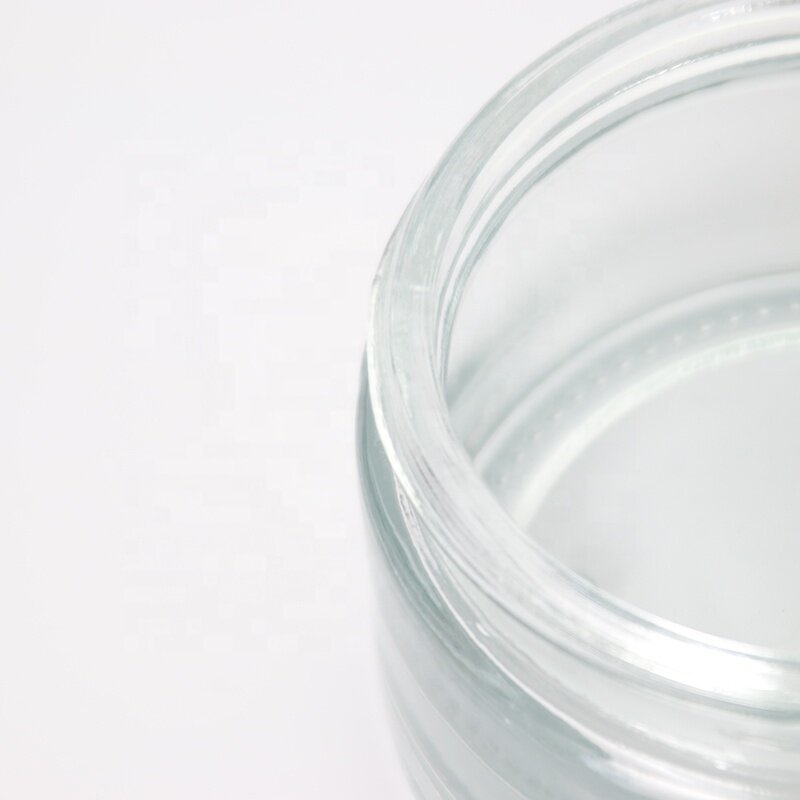 Reusable Round Engraving Cap Monochromatic Body Cream Jar