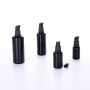 Opaque Black Color 10ml 20ml 30ml 50ml 100ml  Glass Frosted round Cosmetic Lotion bottle Press Pump Bottle