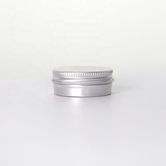 15g aluminum jar for cream silver color round metal jar wholesale custom design cream jar