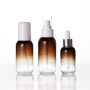 30ml 80ml 100ml  empty PETG plastic  bottle set with lotion pump and dropper