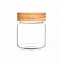Beech  lid for glass food storage jar for kitchen glass storage jar