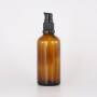 Various sizes amber cosmetic glass lotion bottle cosmetic lotion pump bottle glass dropper bottle