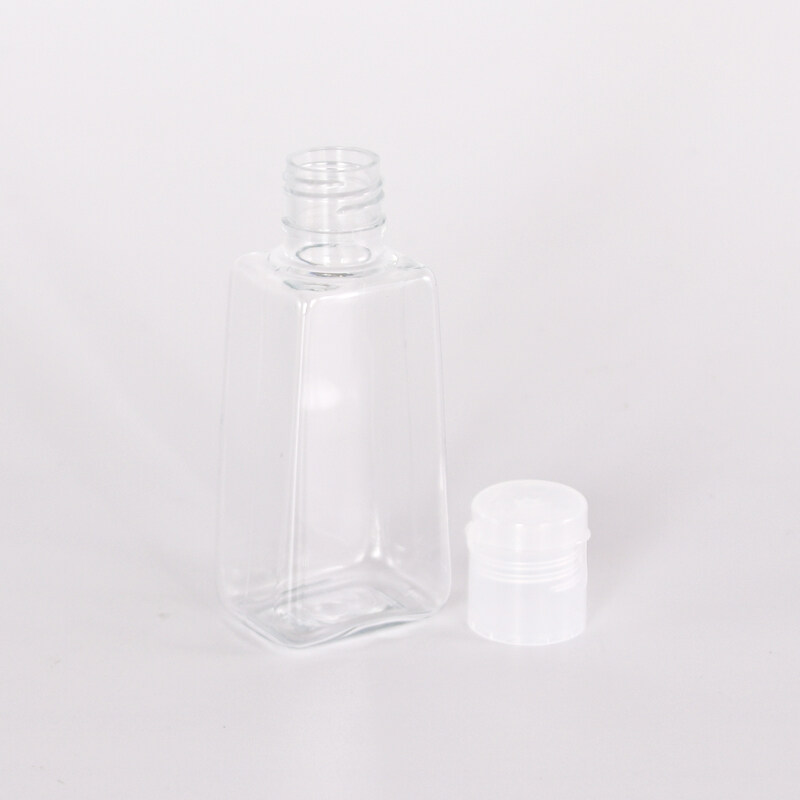 30ml factory square PET plastic bottle with disc lid for hand wash packaging