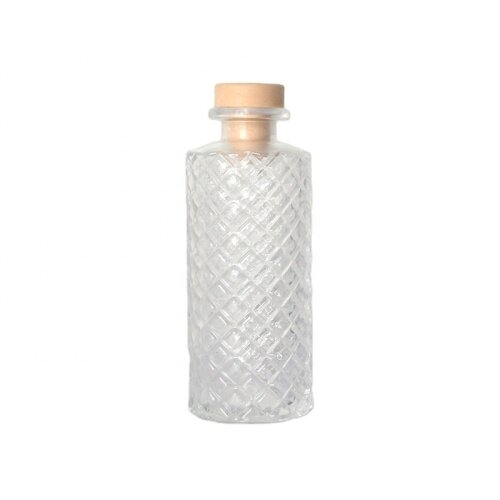 Pineapple Textured Frosted Glass Reed Diffuser Bottle with Cork