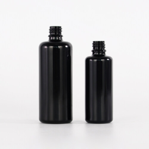 10ml 15ml  30ml  50ml 100ml  essential oil black glass dark violet dropper bottles for cosmetic fragrance aromatherapy