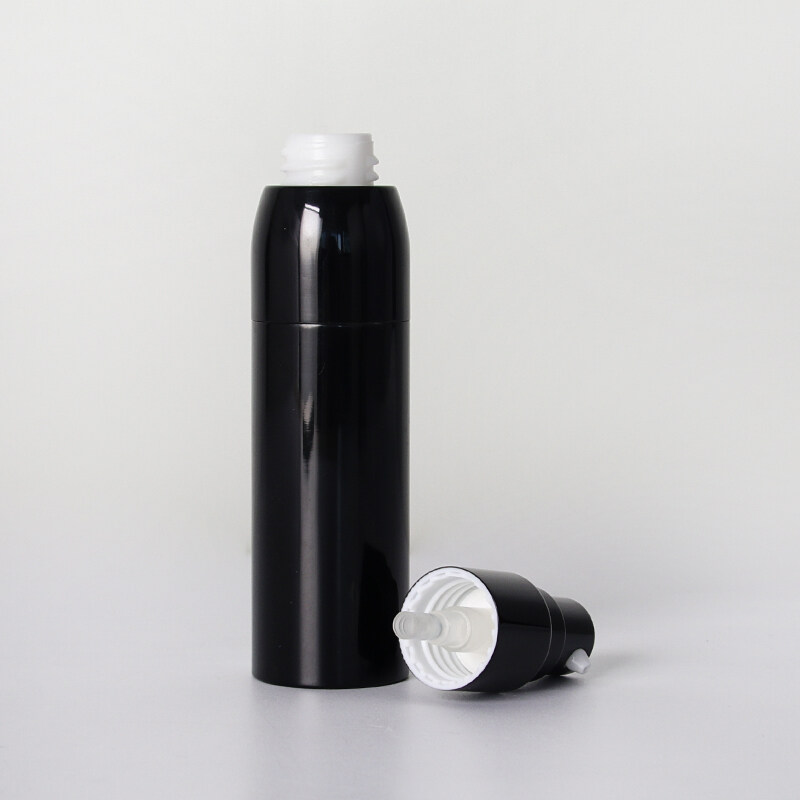High-end Black aluminum shell spray fine mist bottle travel water lotion toner bottle aluminum bottle