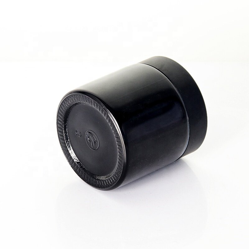 100ml violet glass cream jar with black lid aluminum lid for cream container skin care jar wholesale