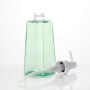 150ml Empty Green Square PETG Plastic Pump Press Cosmetic Bottle Container can be used makeup Cream  Shampoo