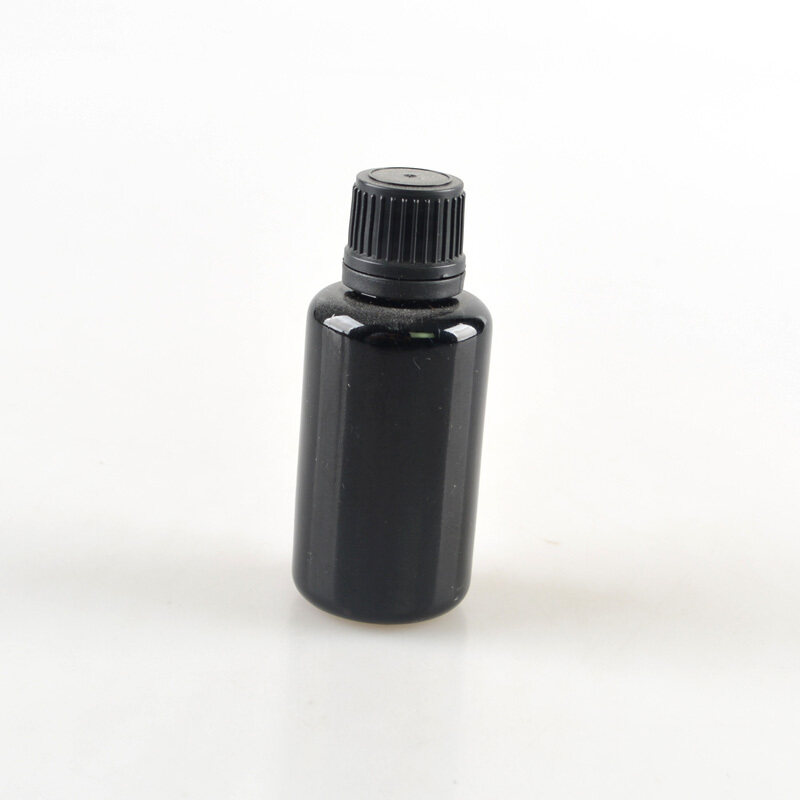 10ml 15ml 30ml 50ml 60ml 100ml dark violet glass essential oil glass bottle with good quality stock for wholesale with black lid