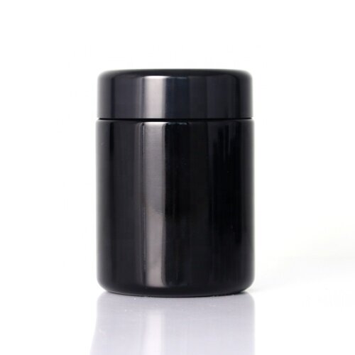 120ml thick wall glass jar black cream jar with black lid glass jars wholesale
