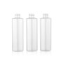 60ml cosmetic packaging container body shampoo pet plastic bottle with bamboo lid,PET cosmetic plastic bottle