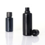 Pure black aromatherapy glass bottle essential oil essence lotion bottle