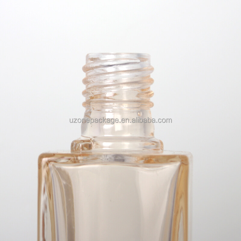 100ml champagne glass lotion and serum bottle with special shape pump and cover inchampagne color