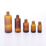 Wholesale 10ml 15ml 30ml  50ml 100ml amber glass serum bottles glass sprayer bottles for skin care serum essential oils
