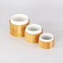 wooden cream jar Environmental empty 10g 30g 50g 100g 200g bamboo full covered plastic cream jar container