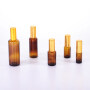 Wholesale 10ml 15ml 30ml  50ml 100ml amber glass serum bottles glass sprayer bottles for skin care serum essential oils