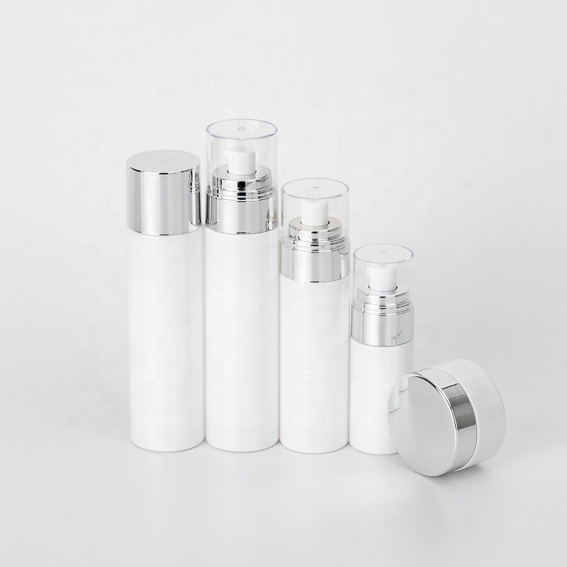 White glass jars new arrival 40ml/80ml/120ml/30g/50g with aluminum lid screw up