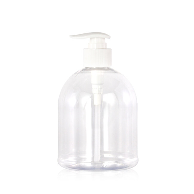 Hot model 500ml 16oz clear PET plastic dispenser pump plastic bottle